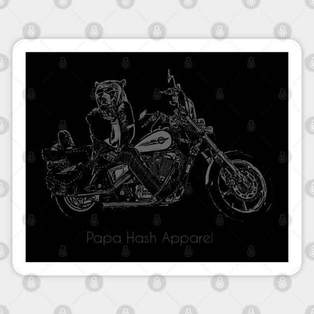 Papa Hash Apparel: Wooly Bear Sticker by Papa Hash's House of Art